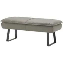 Koinor Hockerbank Leder Alino ¦ grau ¦ Maße (cm): B: 150 H: 51 T: 56.0