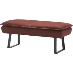 Koinor Hockerbank Leder Alino ¦ rot ¦ Maße (cm): B: 150 H: 51 T: 56.0