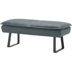 Koinor Hockerbank Leder Alino ¦ blau ¦ Maße (cm): B: 170 H: 51 T: 56.0