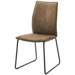 Höffner Polsterstuhl  Capri ¦ braun ¦ Maße (cm): B: 46 H: 93 T: 57.0