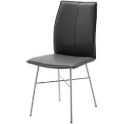 Höffner Polsterstuhl  Capri ¦ grau ¦ Maße (cm): B: 46 H: 93 T: 56.0