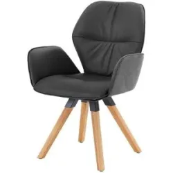 Höffner Polsterstuhl  Chianti ¦ schwarz ¦ Maße (cm): B: 62 H: 90 T: 60.0