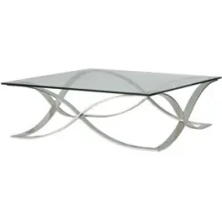 Höffner Couchtisch  Titus ¦ transparent/klar ¦ Maße (cm): B: 105 H: 35