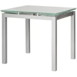 Höffner Esstisch ausziehbar  Emanuel ¦ silber ¦ Maße (cm): B: 75 H: 75