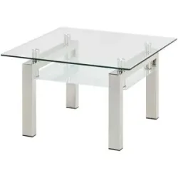 Höffner Couchtisch  Beno ¦ transparent/klar ¦ Maße (cm): B: 70 H: 44