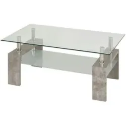 Höffner Couchtisch  Elba ¦ grau ¦ Maße (cm): B: 60 H: 45