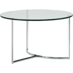 Höffner Couchtisch  Hesel ¦ transparent/klar ¦ Maße (cm): H: 41  Ø: 70