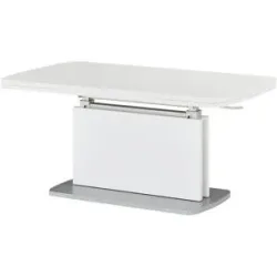 Höffner Couchtisch  Jamaika ¦ weiß ¦ Maße (cm): B: 63 H: 53
