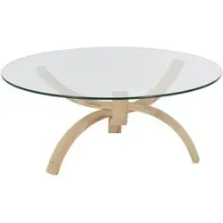 Höffner Couchtisch  Hilden ¦ holzfarben ¦ Maße (cm): H: 45  Ø: 105