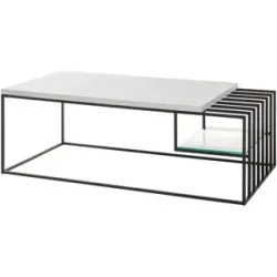Höffner Couchtisch  Juna ¦ weiß ¦ Maße (cm): B: 60 H: 40