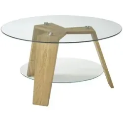 Höffner Home Couchtisch  Liska ¦ transparent/klar ¦ Maße (cm): H: 40  Ø: 75