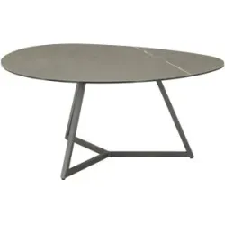 Jette Home Couchtisch  Loop I ¦ grau ¦ Maße (cm): B: 74 H: 40
