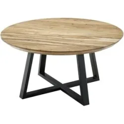Höffner Home Couchtisch  Mylau ¦ holzfarben ¦ Maße (cm): H: 45  Ø: 90