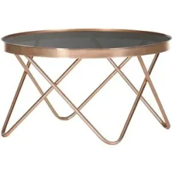 Höffner Couchtisch  Shine ¦ kupfer ¦ Maße (cm): H: 40  Ø: 70