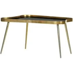 Höffner Couchtisch  Shine ¦ gold ¦ Maße (cm): B: 50 H: 48