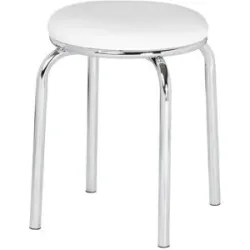Höffner Stapelhocker  Hoven ¦ weiß ¦ Maße (cm): H: 45  Ø: 46