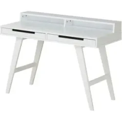 Höffner Schreibtisch  Wolga ¦ weiß ¦ Maße (cm): B: 120 H: 85 T: 50.0
