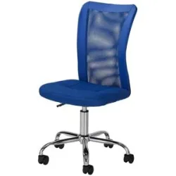 Höffner Drehstuhl  Ill ¦ blau ¦ Maße (cm): B: 43 H: 88 T: 56.0