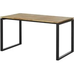Höffner Schreibtisch  Black Line ¦ holzfarben ¦ Maße (cm): B: 80 H: 76