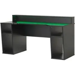 Höffner Gaming Tisch  Zocker 2 ¦ schwarz ¦ Maße (cm): B: 160 H: 91,1 T: 72.0