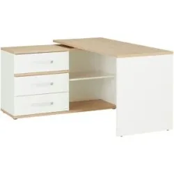 Mia & Mo Eck-Schreibtisch  Clea ¦ weiß ¦ Maße (cm): B: 150 H: 75 T: 124.0
