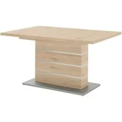 Höffner Säulentisch ausziehbar Dekora ¦ holzfarben ¦ Maße (cm): B: 90 H: 77