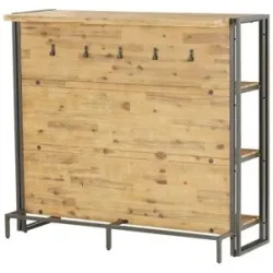 Höffner Bartisch Aus massivem Akazienholz Detroit ¦ holzfarben ¦ Maße (cm): B: 48 H: 115