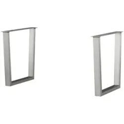 Höffner Tischgestell  Comida ¦ silber ¦ Maße (cm): B: 8 H: 74