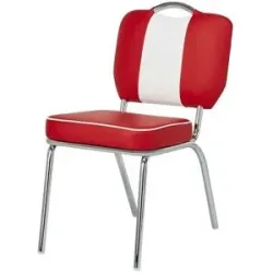 Höffner Stuhl  American Diner ¦ rot ¦ Maße (cm): B: 48 H: 84,5 T: 64.0