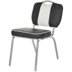Höffner Stuhl  American Diner ¦ schwarz ¦ Maße (cm): B: 48 H: 84,5 T: 64.0