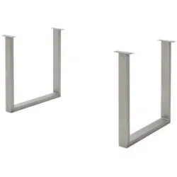 Dine + Mine Tischgestell aus Metall SigNature One ¦ silber ¦ Maße (cm): B: 73 H: