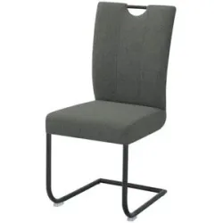 Höffner Polsterschwingstuhl  3061 ¦ grau ¦ Maße (cm): B: 46 H: 99 T: 56.0