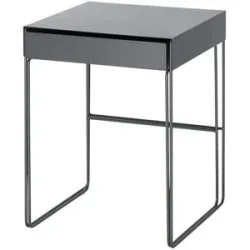 Höffner Beistelltisch  2er-Set  Tora ¦ grau ¦ Maße (cm): B: 41 H: 53