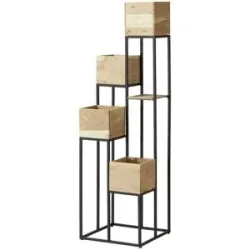 Höffner Blumenständer  Rack ¦ holzfarben ¦ Maße (cm): B: 43 H: 150 T: 43.0
