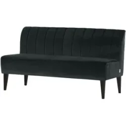 Höffner Speisesofa  Hearty ¦ schwarz ¦ Maße (cm): B: 197 H: 92 T: 76.0