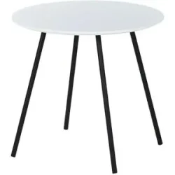 Höffner Beistelltisch  Canneto ¦ weiß ¦ Maße (cm): H: 45  Ø: 48