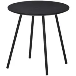 Höffner Beistelltisch  Canneto ¦ schwarz ¦ Maße (cm): H: 40  Ø: 40