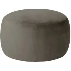 Höffner Samt Hocker  Amadi ¦ braun ¦ Maße (cm): B: 60 H: 40