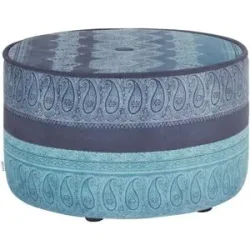 bassetti by SCHRÖNO Pouf aus Velours Tino ¦ lila/violett ¦ Maße (cm): H: 39  Ø: