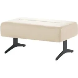 Stressless Hocker aus Leder  Stella ¦ creme ¦ Maße (cm): B: 90 H: 44 T: 57.0