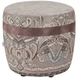 bassetti by SCHRÖNO Hocker  Murano ¦ grau ¦ Maße (cm): H: 46  Ø: 50