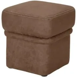 Höffner Hocker  Lech ¦ braun ¦ Maße (cm): B: 40 H: 46 T: 40.0