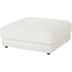 Jette Home Hocker Cord Sila ¦ weiß ¦ Maße (cm): B: 100 H: 43 T: 100.0
