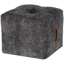 Soho Polsterhocker  Praline ¦ grau ¦ Maße (cm): B: 47 H: 42 T: 47.0