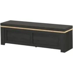 Höffner Bettbank  Toneo ¦ schwarz ¦ Maße (cm): B: 135 H: 42 T: 35.0