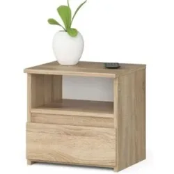 Höffner Nachttisch  Carla ¦ holzfarben ¦ Maße (cm): B: 40 H: 40