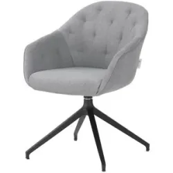 Jette Home Polsterstuhl  Abby ¦ grau ¦ Maße (cm): B: 62 H: 85 T: 69.0