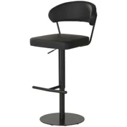 Höffner Barhocker  Kelvin ¦ schwarz ¦ Maße (cm): B: 53 H: 89 T: 56.0