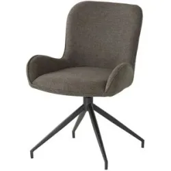 Höffner Stuhl drehbar  Inari ¦ grau ¦ Maße (cm): B: 58 H: 84 T: 60.0