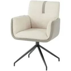 uno Esszimmerstuhl drehbar Gloria ¦ creme ¦ Maße (cm): B: 62,5 H: 85,2 T: 63.5